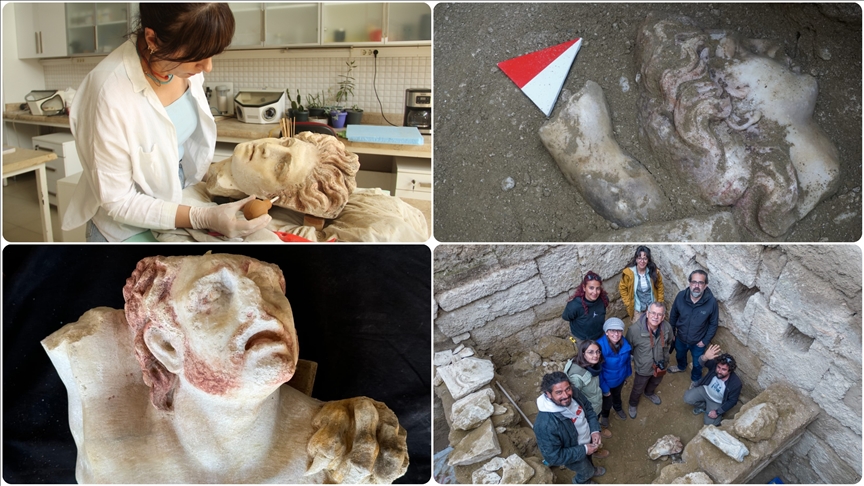 Laodikeia Antik Kenti’nde Skylla Grubu Heykeller Bulundu